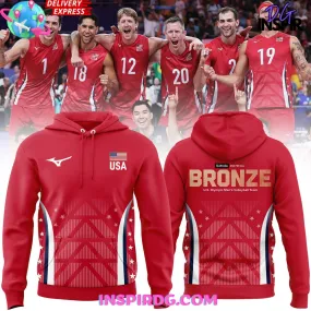 -Bronze Medals Olympic USA Volleyball Team Hoodie