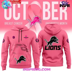 -Detroit Lions Breast Cancer Awareness 2024 Hoodie