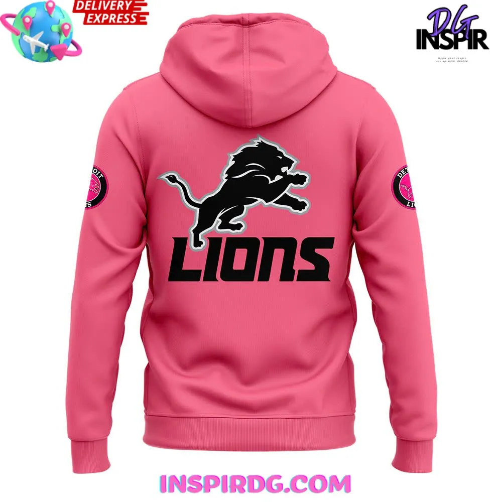 -Detroit Lions Breast Cancer Awareness 2024 Hoodie