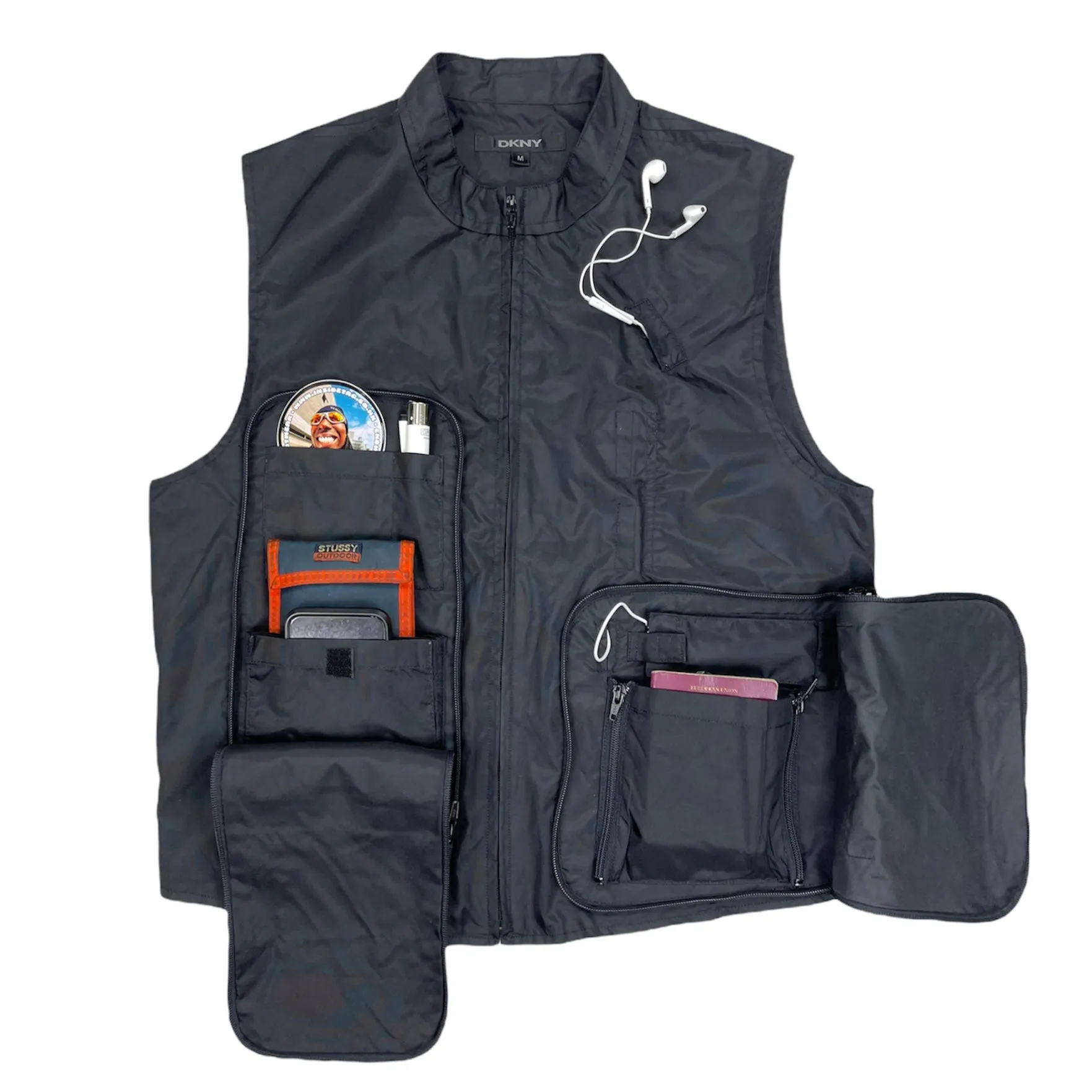 2000s DNKY pocket vest