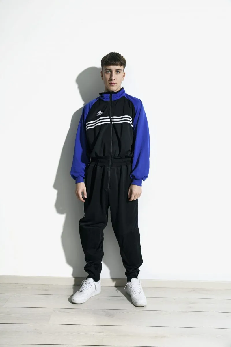 80s vintage ADIDAS one piece tracksuit men