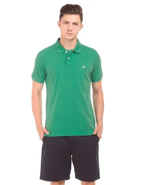 Aeropostale Solid Pique Polo Shirt