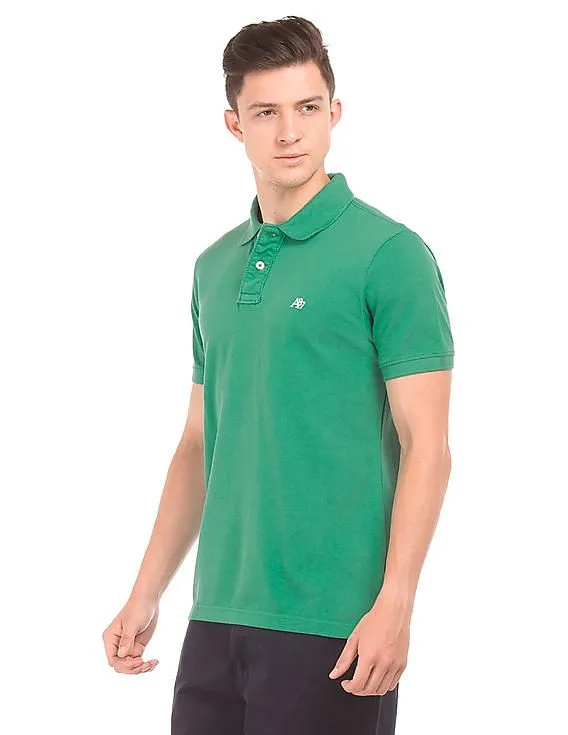 Aeropostale Solid Pique Polo Shirt