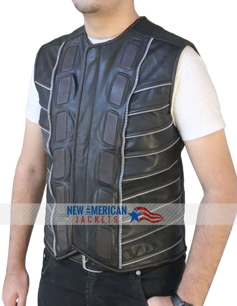 Anthony Lemke Dark Matter leather Vest