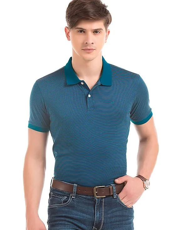 Arrow Striped Regular Fit Polo Shirt