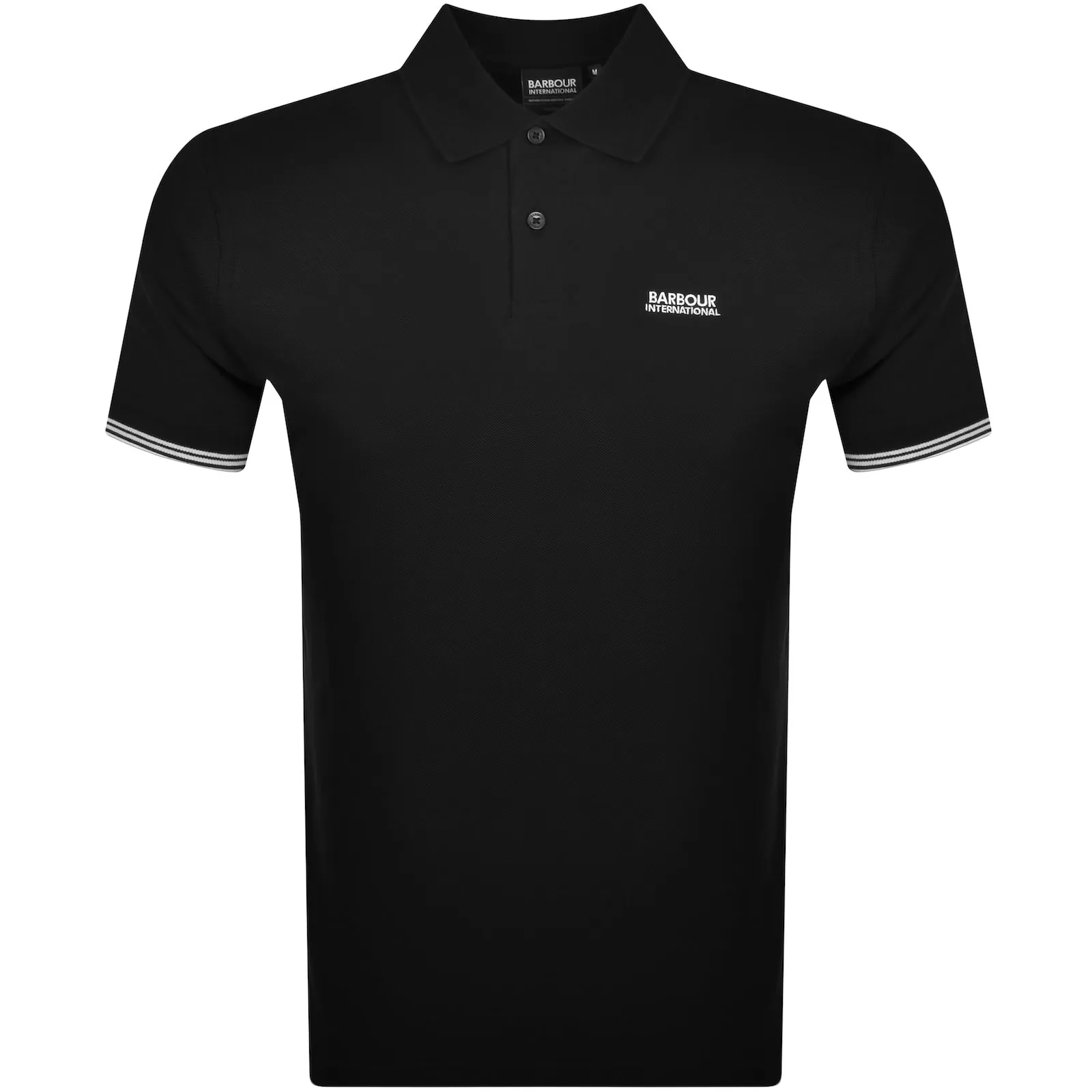 Barbour International Philip Tipped Polo Black