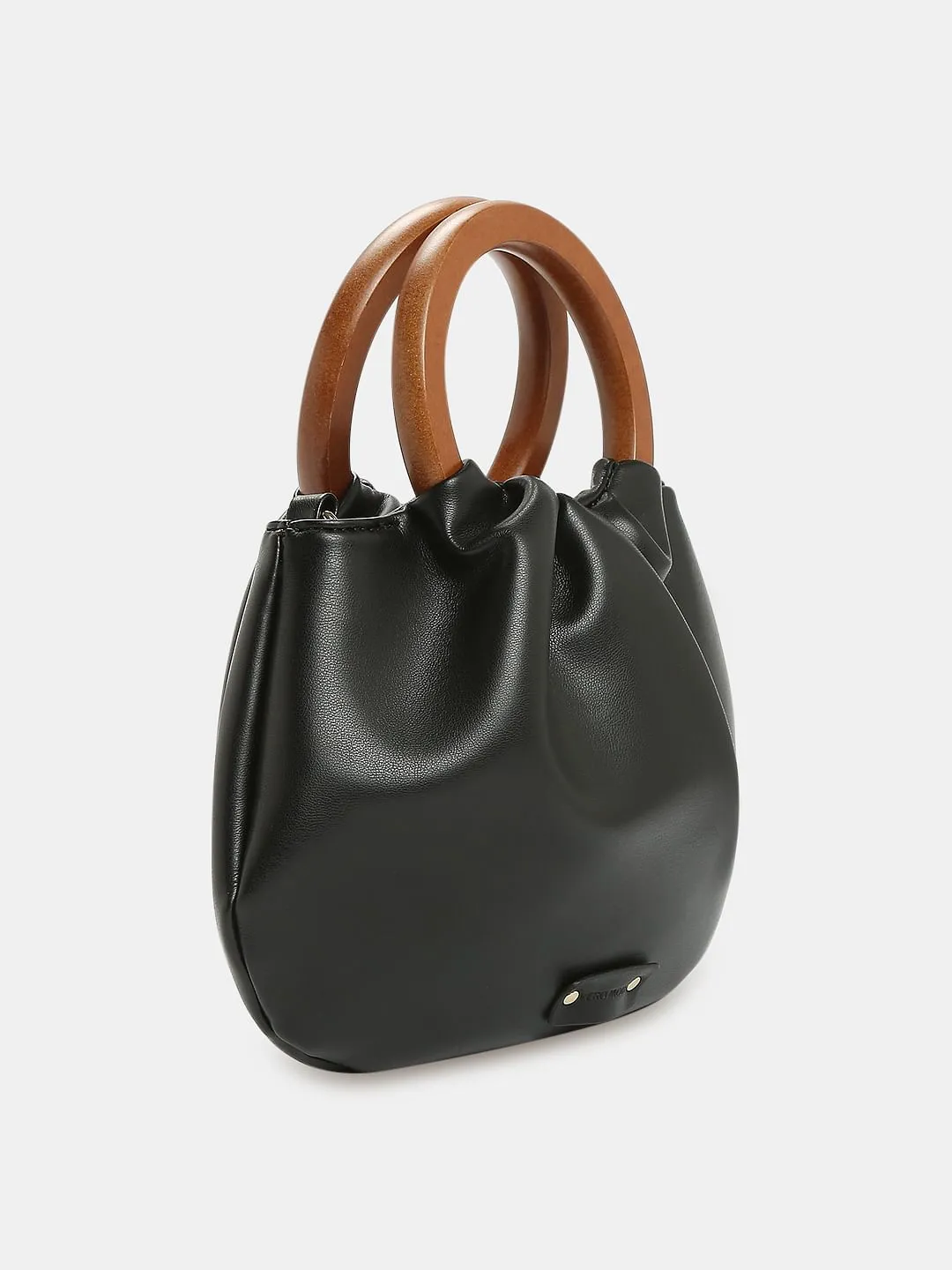 Black Ruched Bag