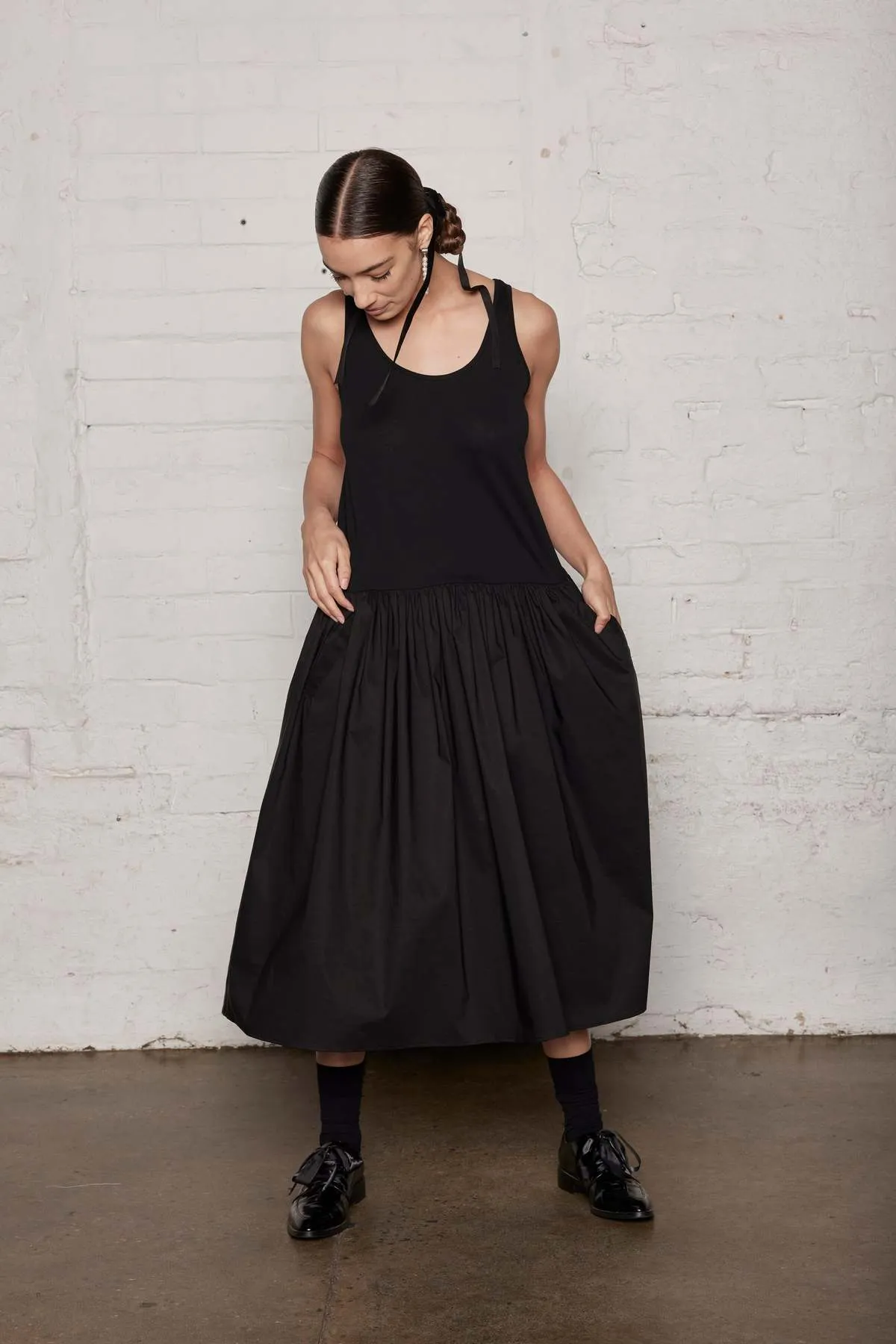 BLACKBIRD DRESS - BLACK