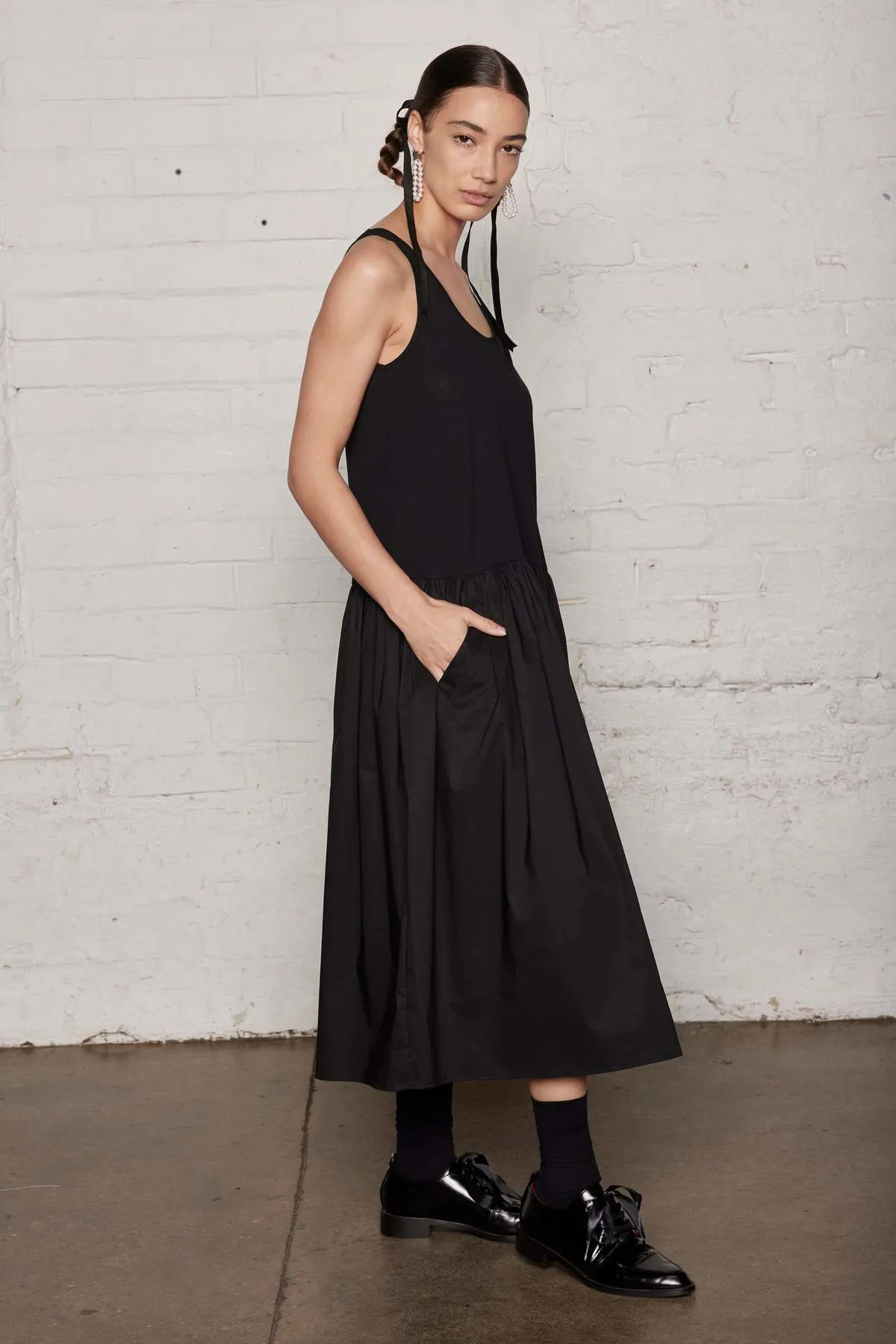 BLACKBIRD DRESS - BLACK