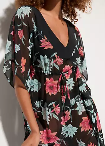 bonprix Floral Print Tunic Kaftan | Grattan