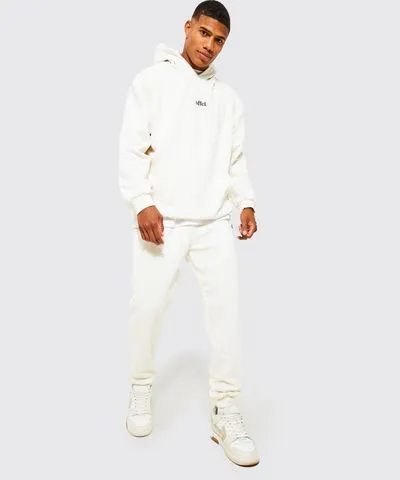 boohooMAN Mens Oversized Offcl Hooded Tracksuit