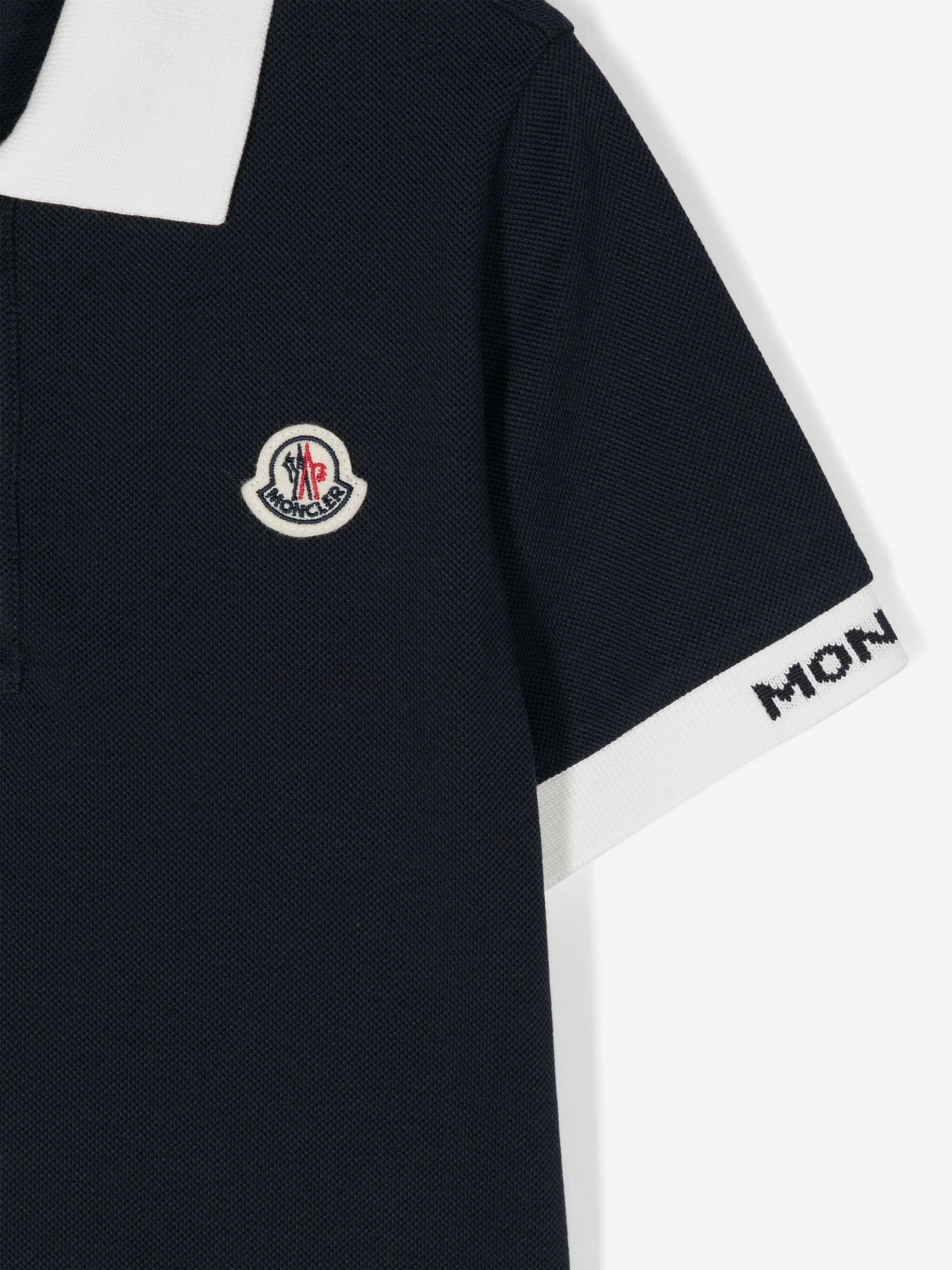 Boys Logo Polo Shirt in Navy