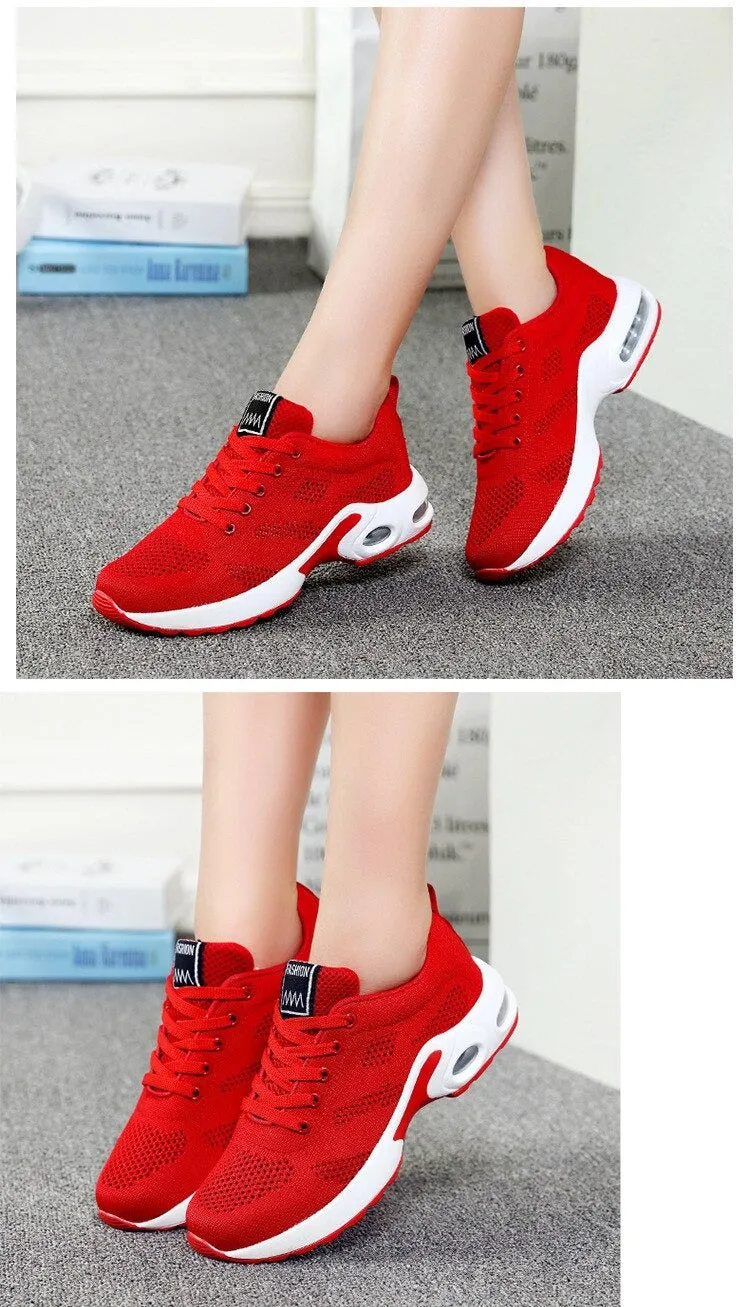 Breathable Comfortable Lightweight Athletic Mesh Couple Running Shoe