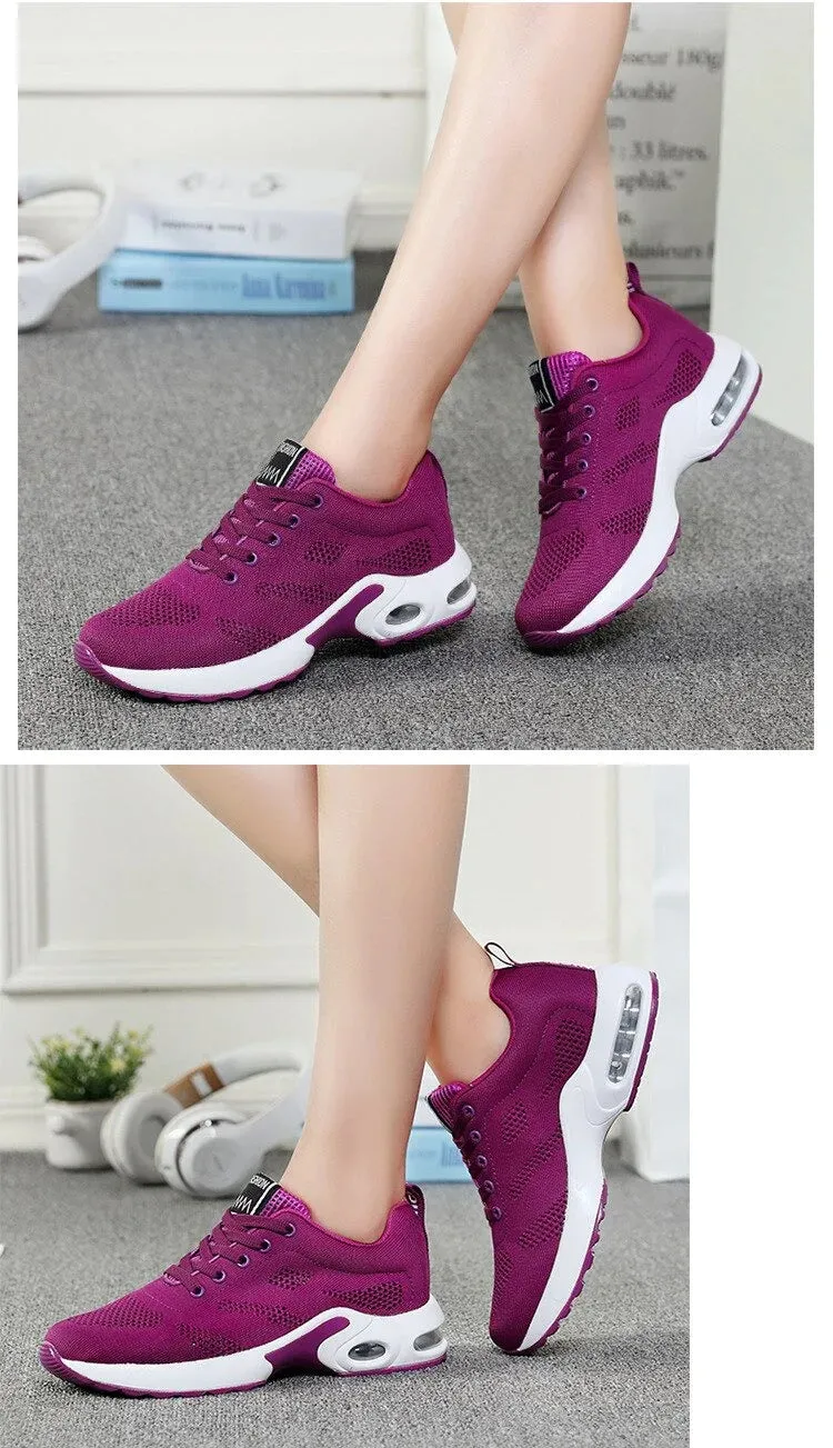 Breathable Comfortable Lightweight Athletic Mesh Couple Running Shoe