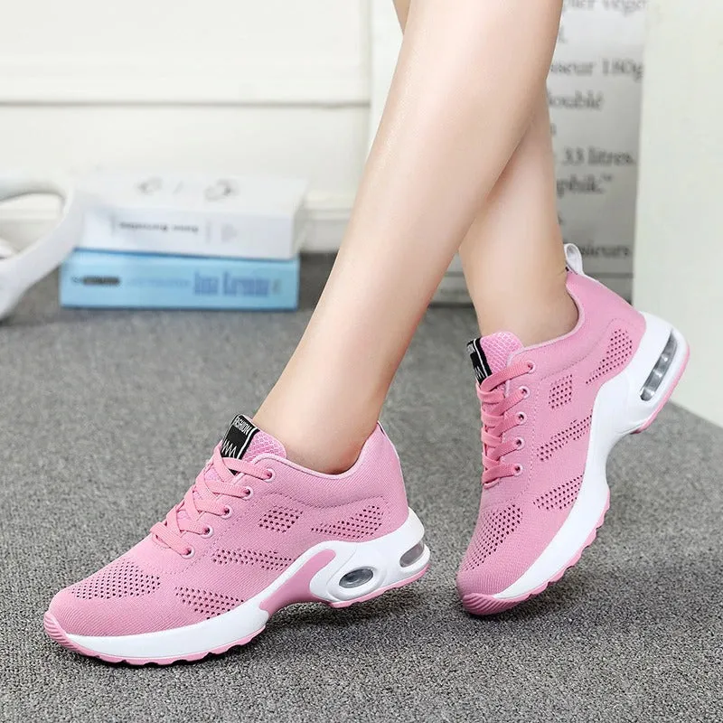 Breathable Comfortable Lightweight Athletic Mesh Couple Running Shoe