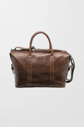 Brown Balmoral Leather Weekend Bag