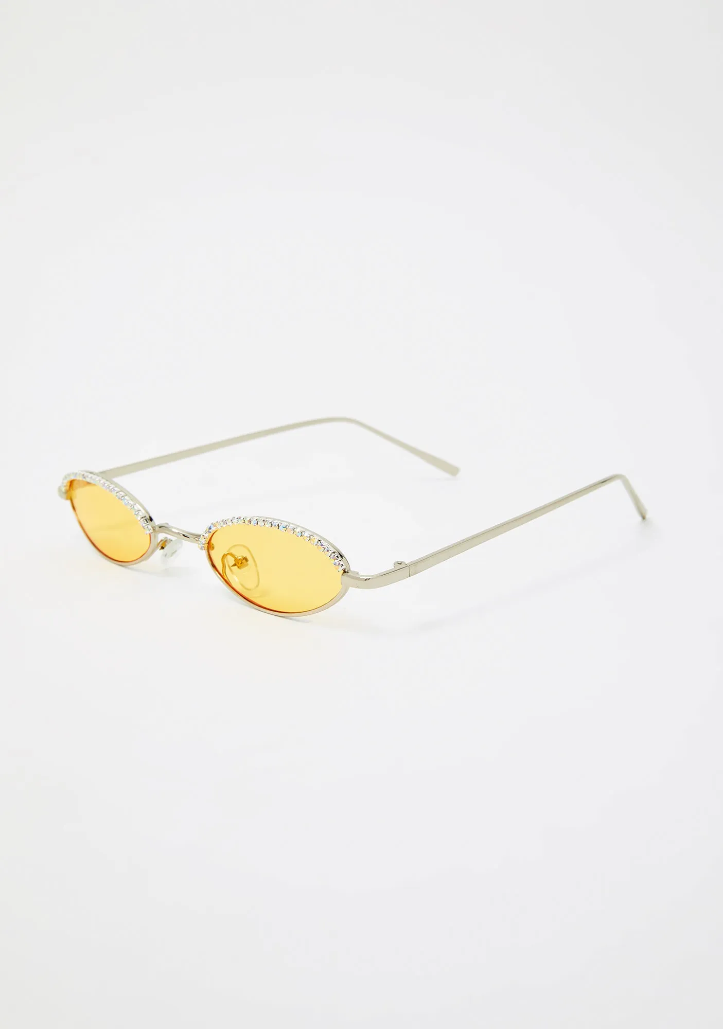 Caution Crushin It Rhinestone Sunglasses-