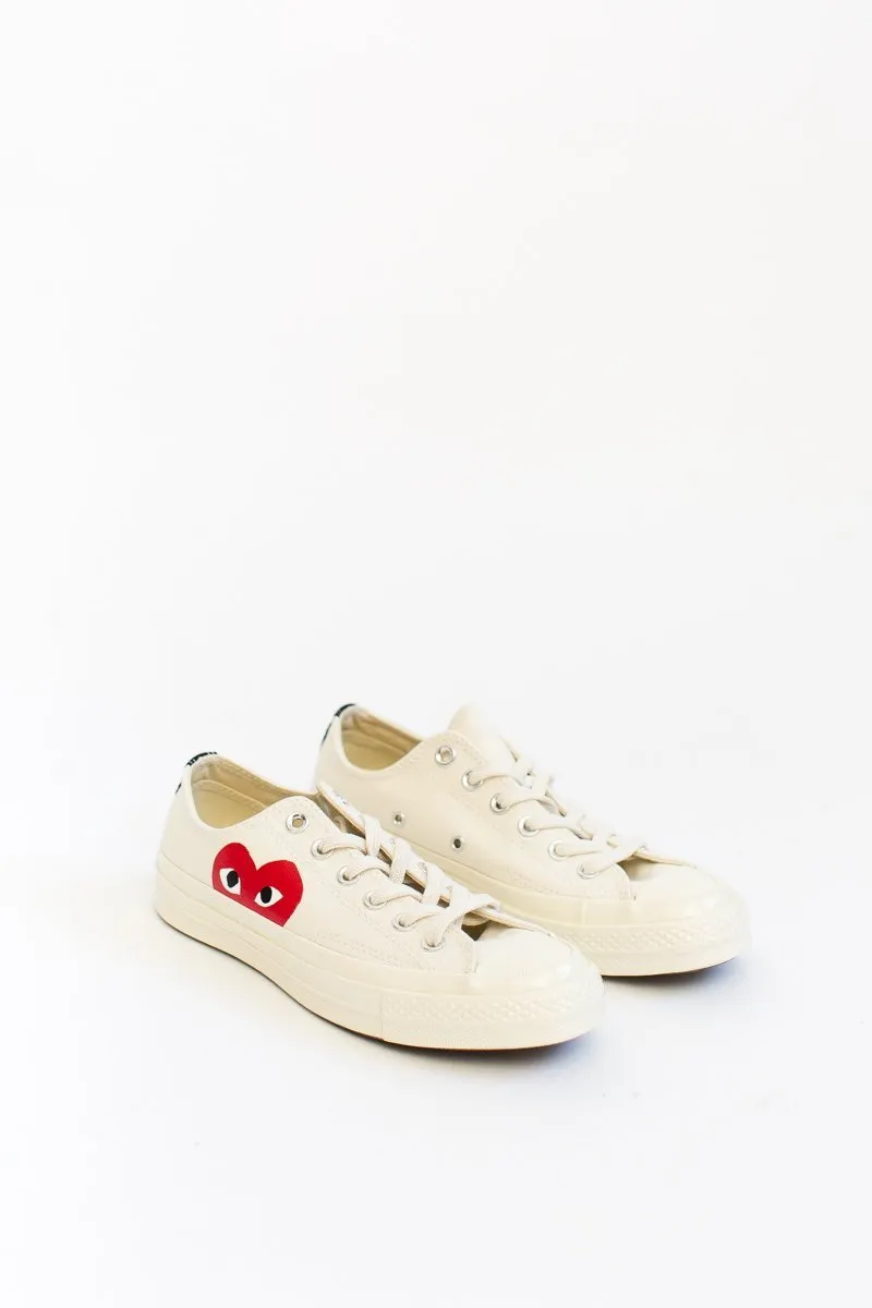 Comme des Garons PLAY Converse Low-Top Chuck Taylors