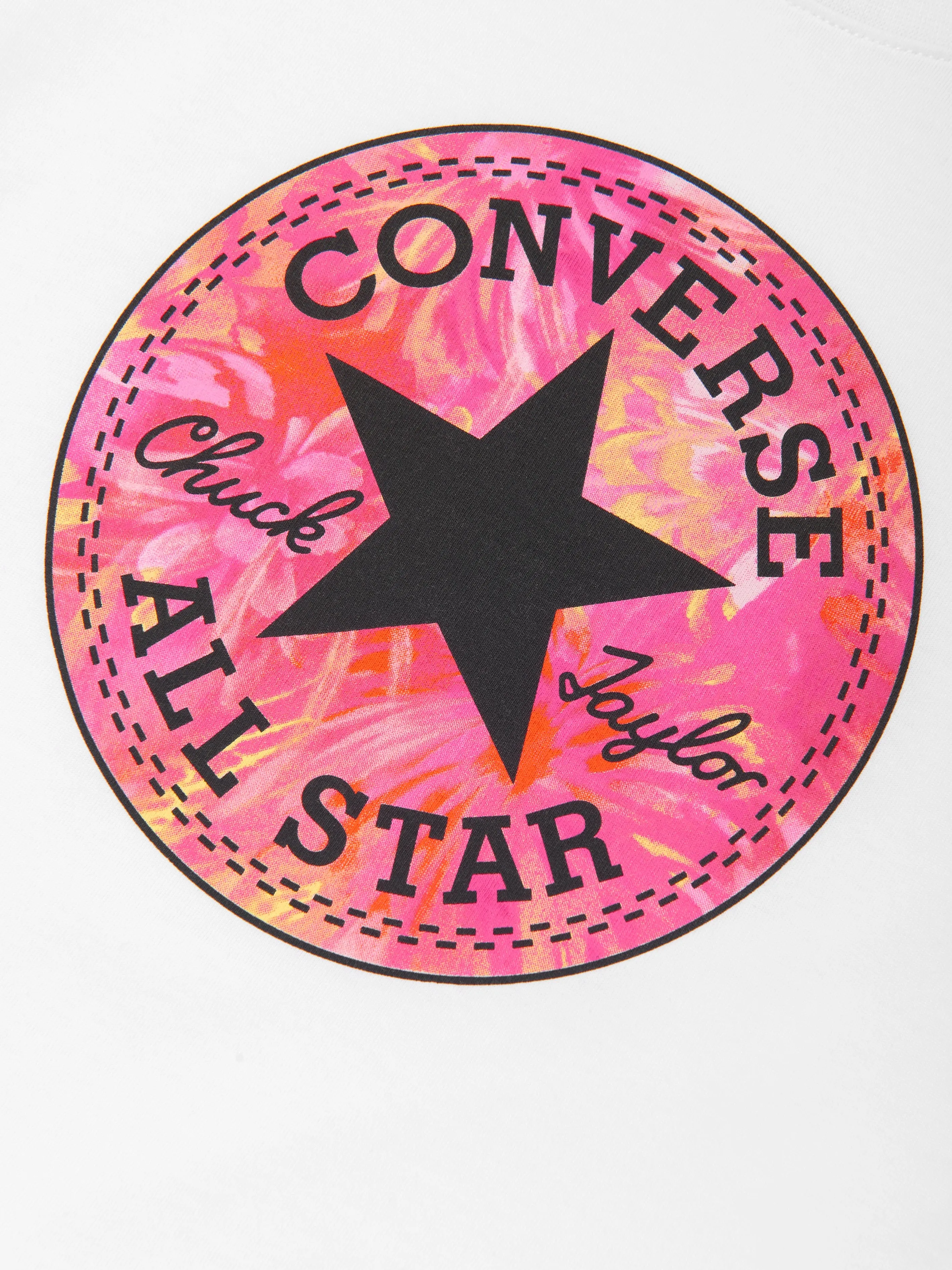 Converse Girls Chuck Patch Graphic T-Shirt in White