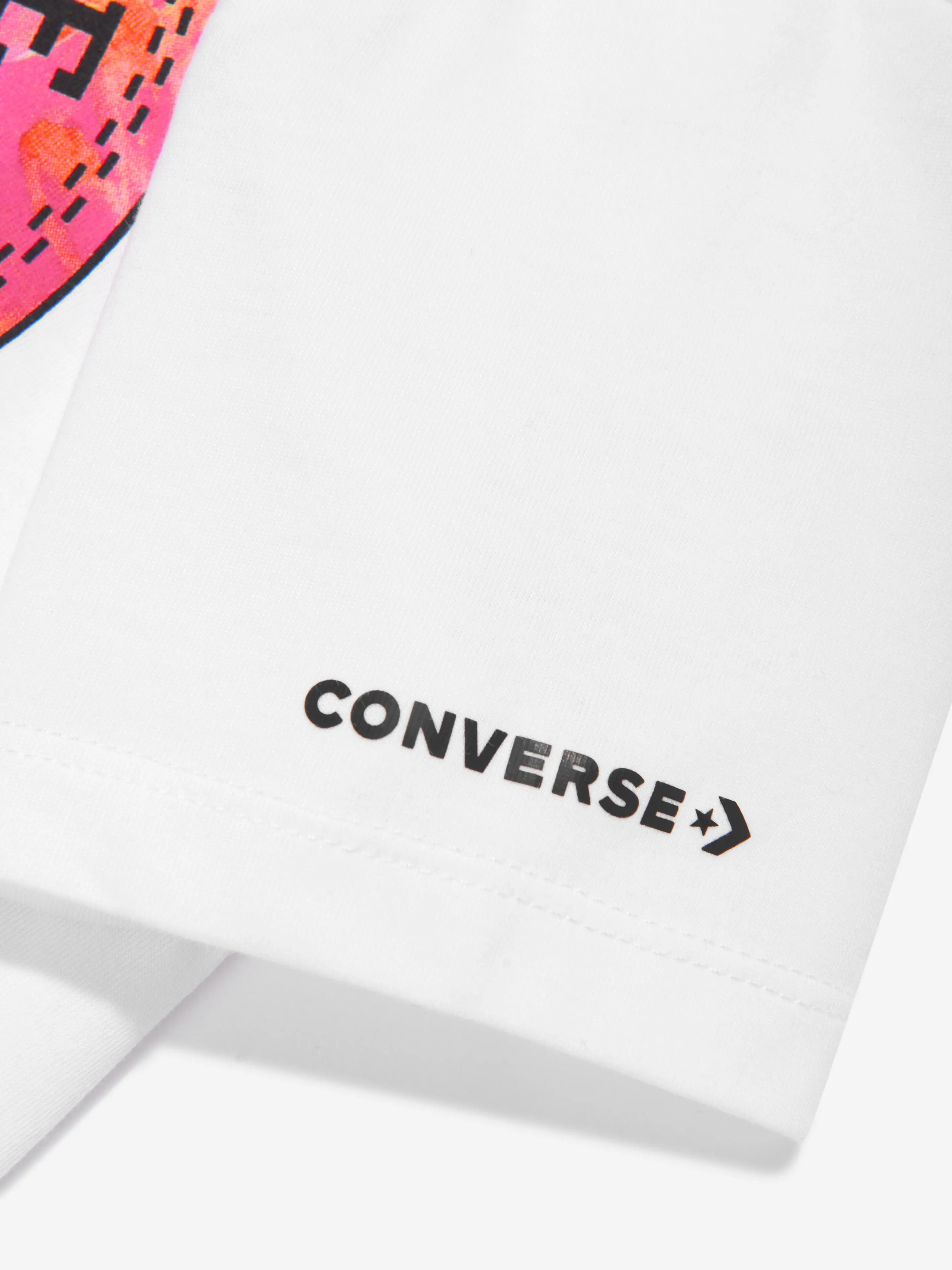 Converse Girls Chuck Patch Graphic T-Shirt in White