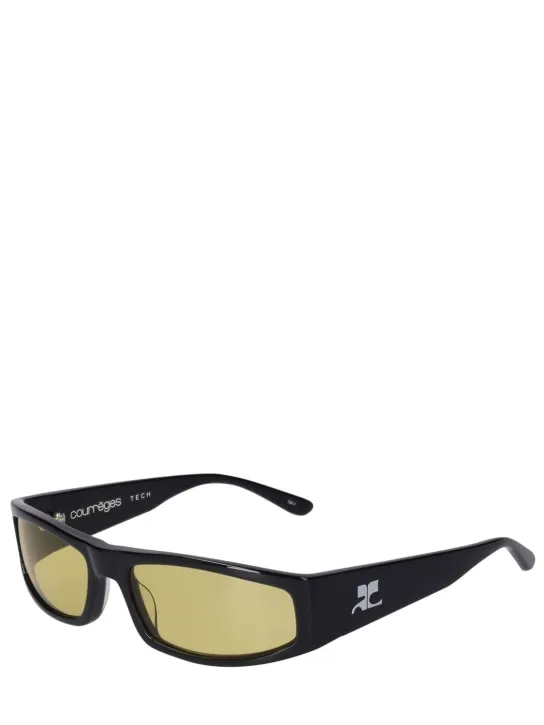 Courreges   Techno squared acetate sunglasses 