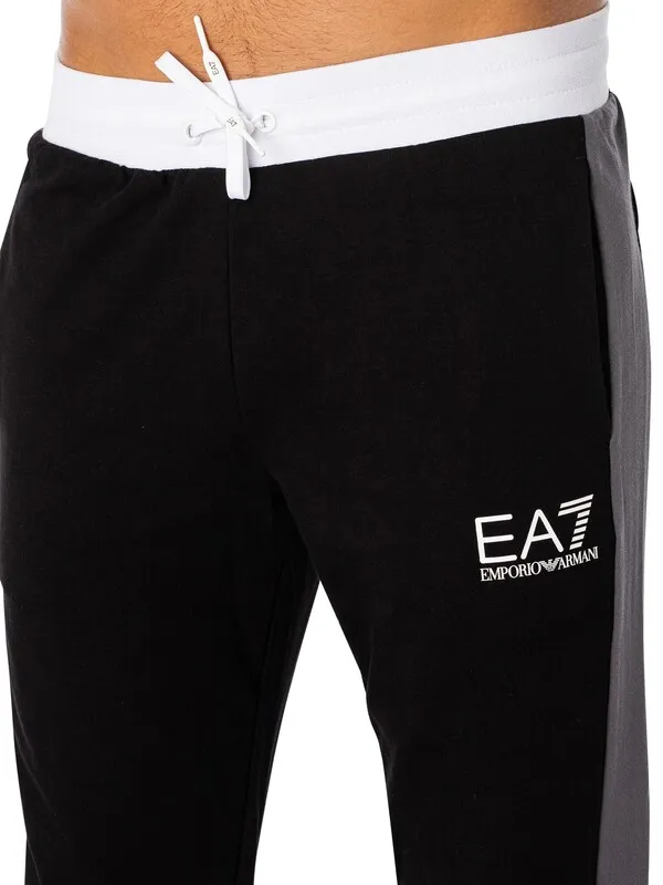 EA7 Two Tone Tracksuit - Black/ Dark Grey