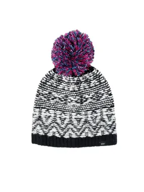     ECHO  Removable Pom Jacquard Hat    