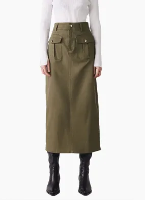 Esmaee Uptown Khaki Skirt