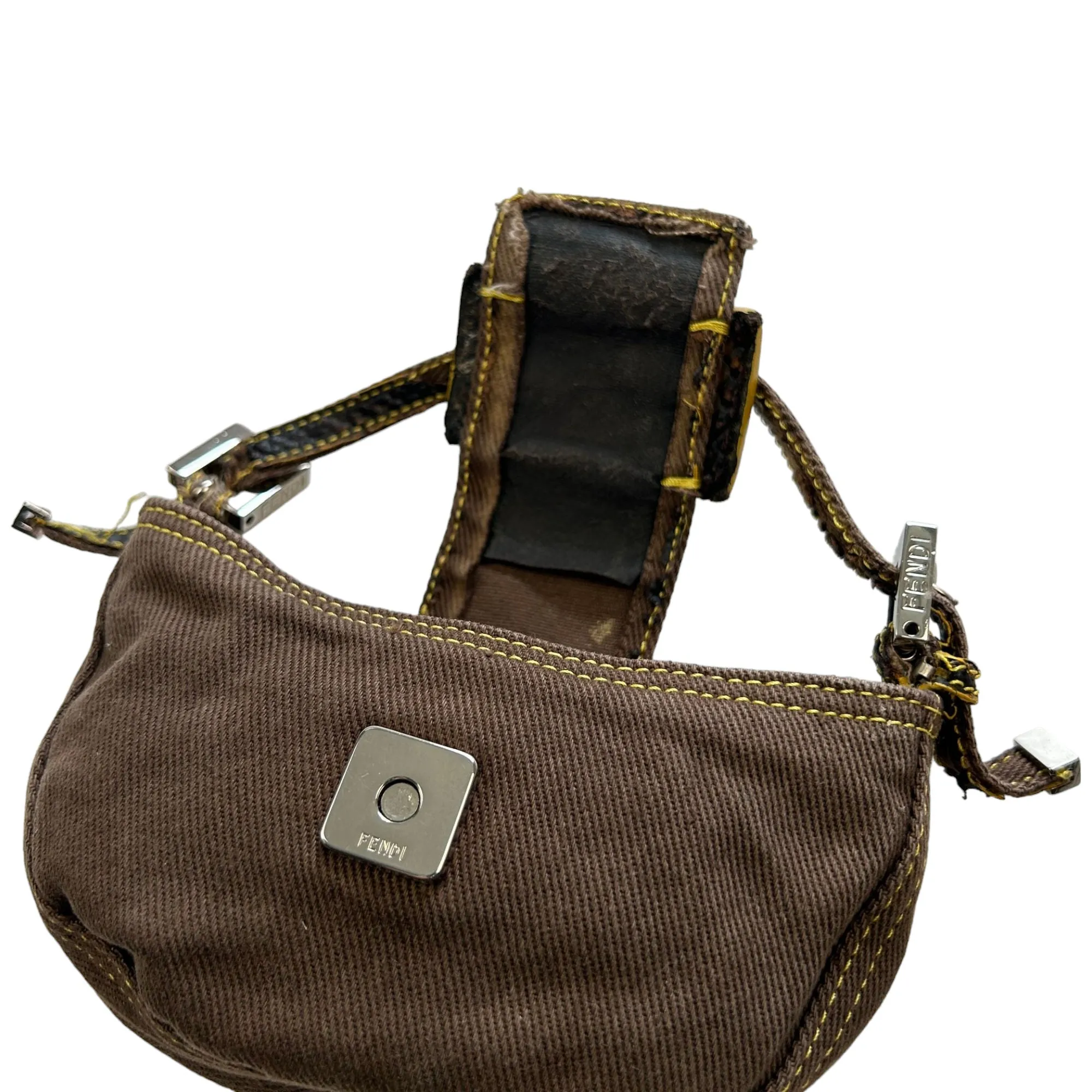 Fendi, Zucca, Brown, Logo, Cross Body Bag, One size, Canvas, 00s, Designer | Second Wave Vintage