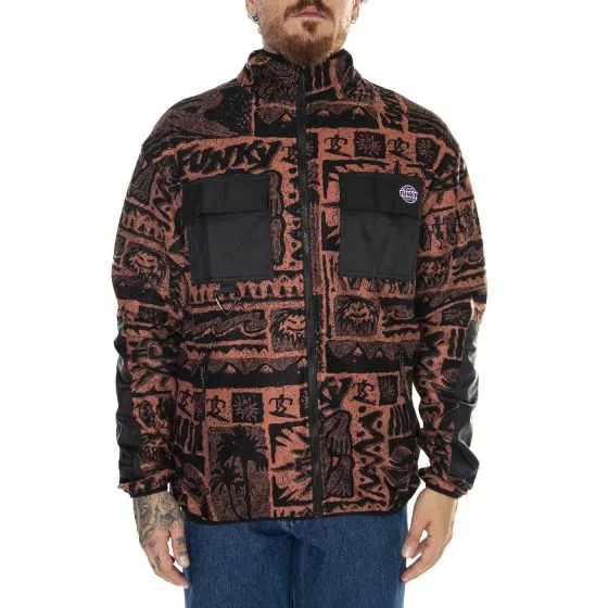 FUNKY Tribe Full Zipper Fleece Rust 