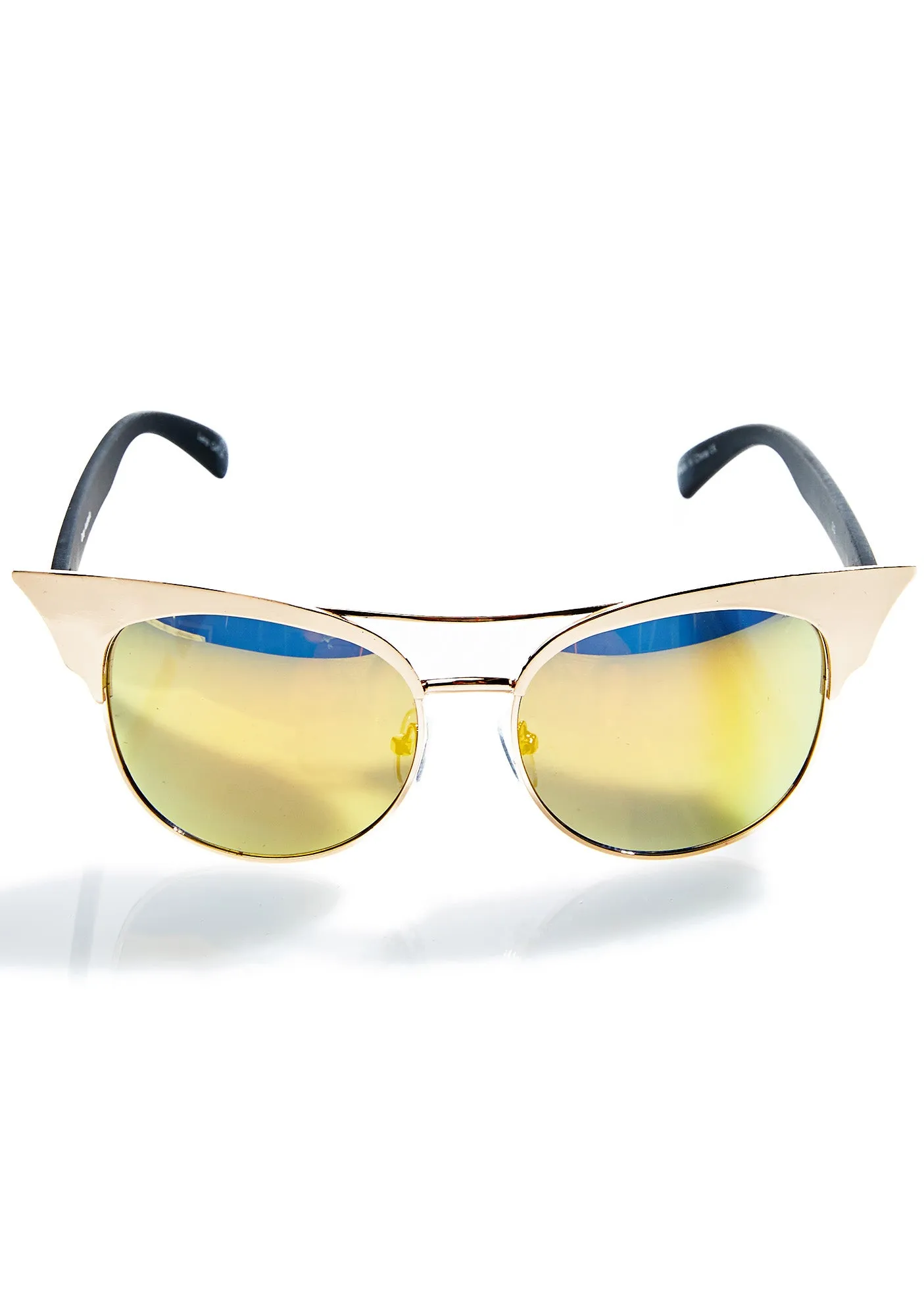 Gold Zig Sunglasses-