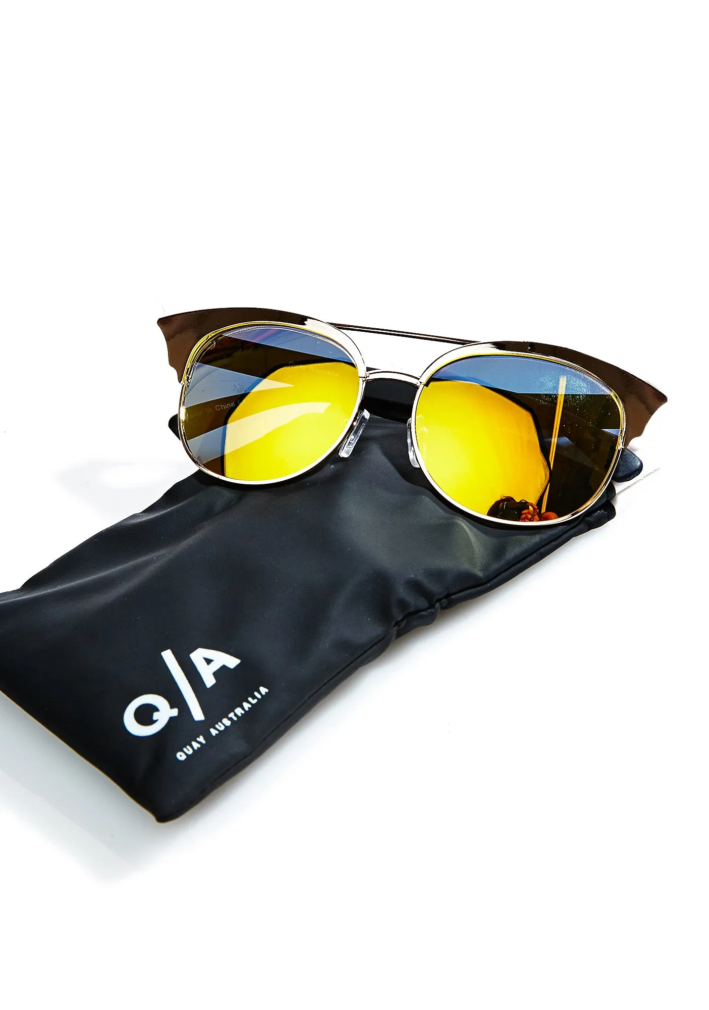 Gold Zig Sunglasses-