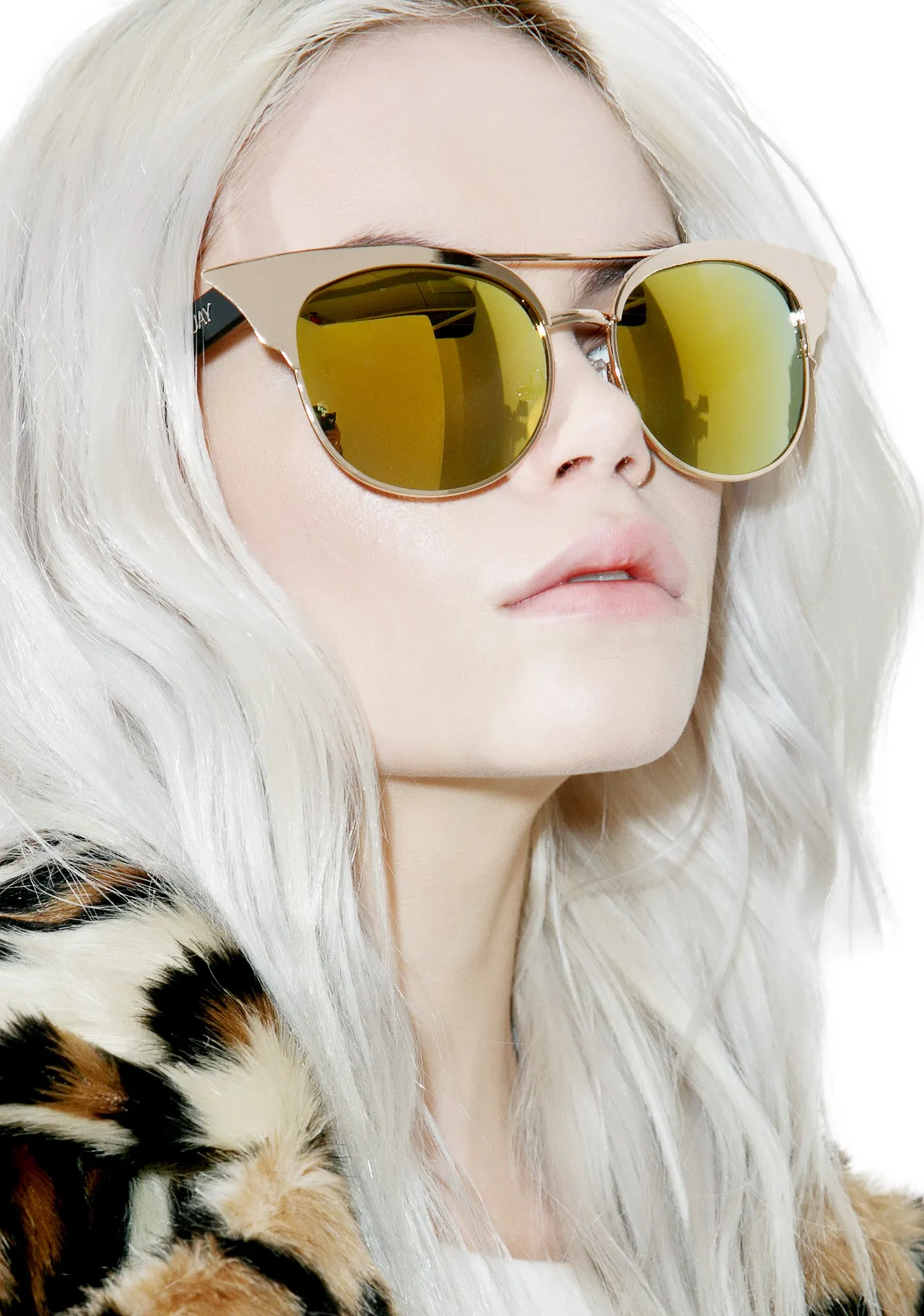 Gold Zig Sunglasses-