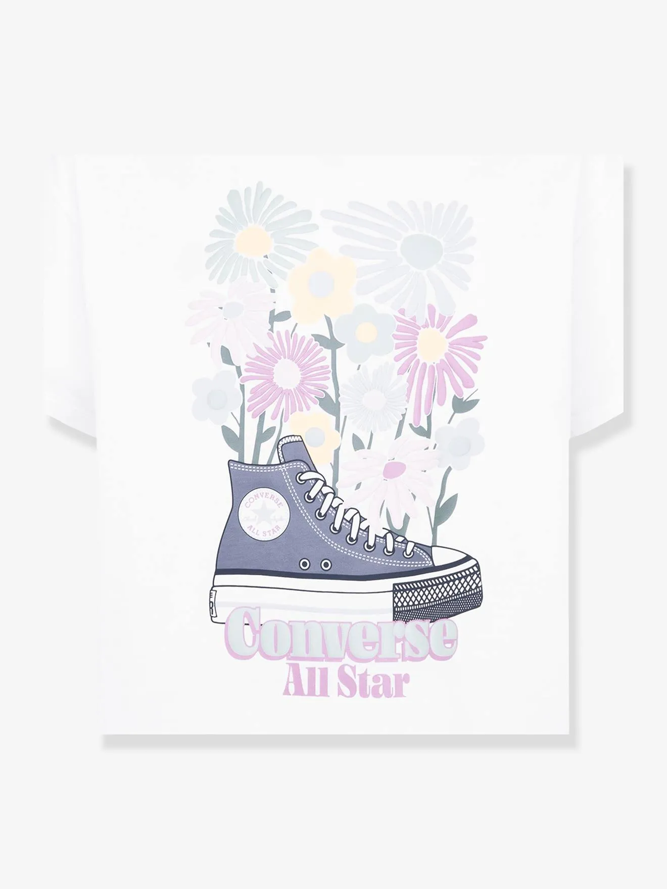 Graphic T-Shirt for Girls by CONVERSE - ecru