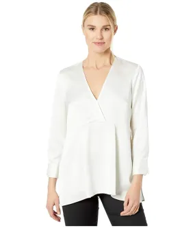 Halston Satin Tunic Top Women's