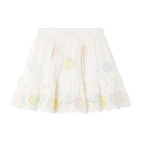 Ivory Broderie Skirt