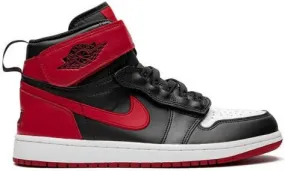 Jordan Air 1 Hi Flyease Bred White Toe sneakers Black