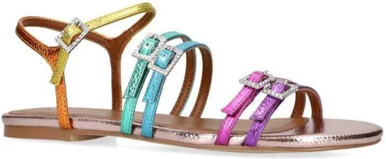 Kurt Geiger London Pierra strappy flat sandals Pink