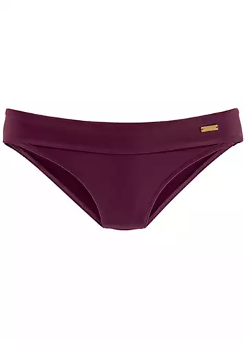 LASCANA Folded Waistband Bikini Briefs | Grattan