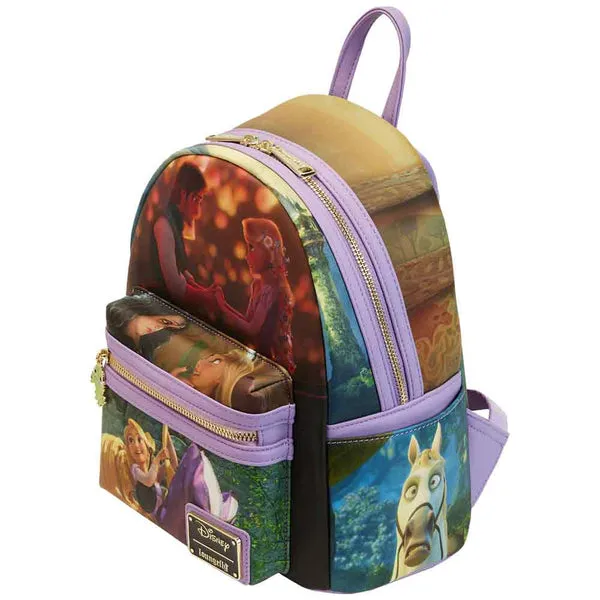 Loungefly x Disney Tangled Rapunzel Scenes Mini Backpack