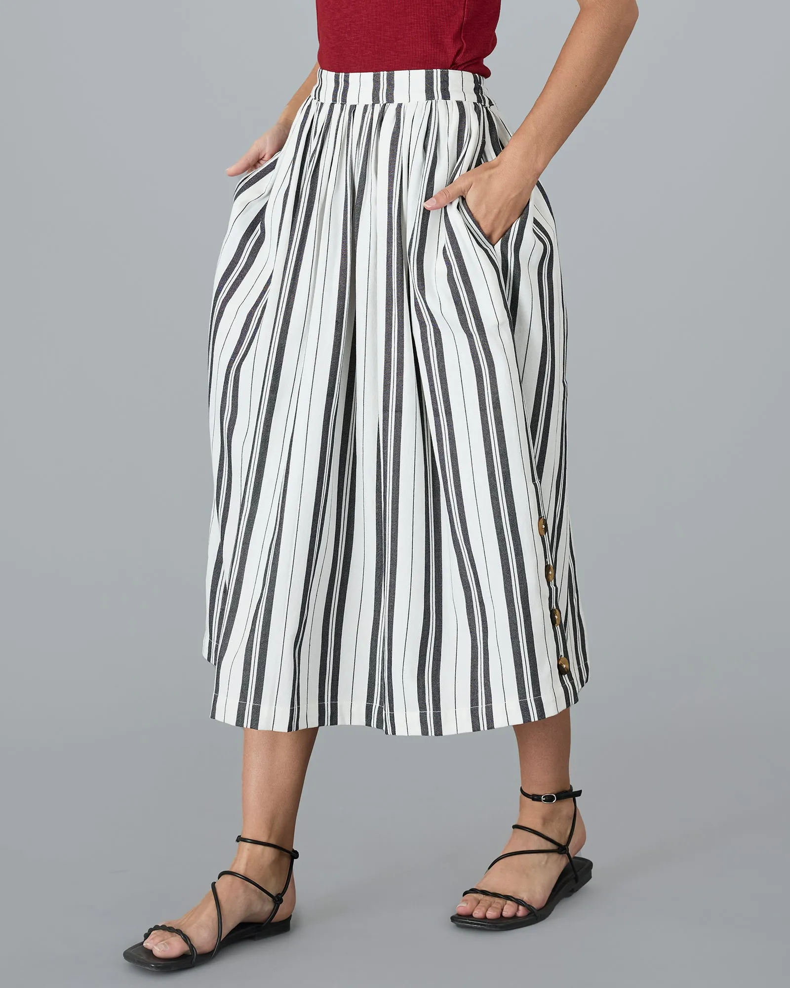 Lucy Stripe Skirt