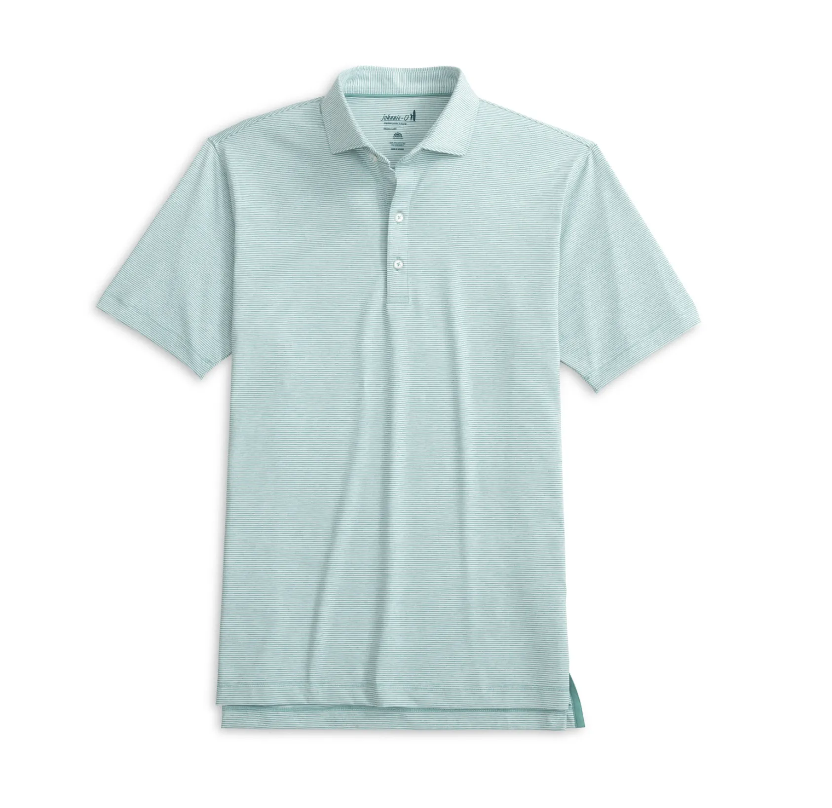 LYNDONN STRIPED JERSEY PERFORMANCE POLO