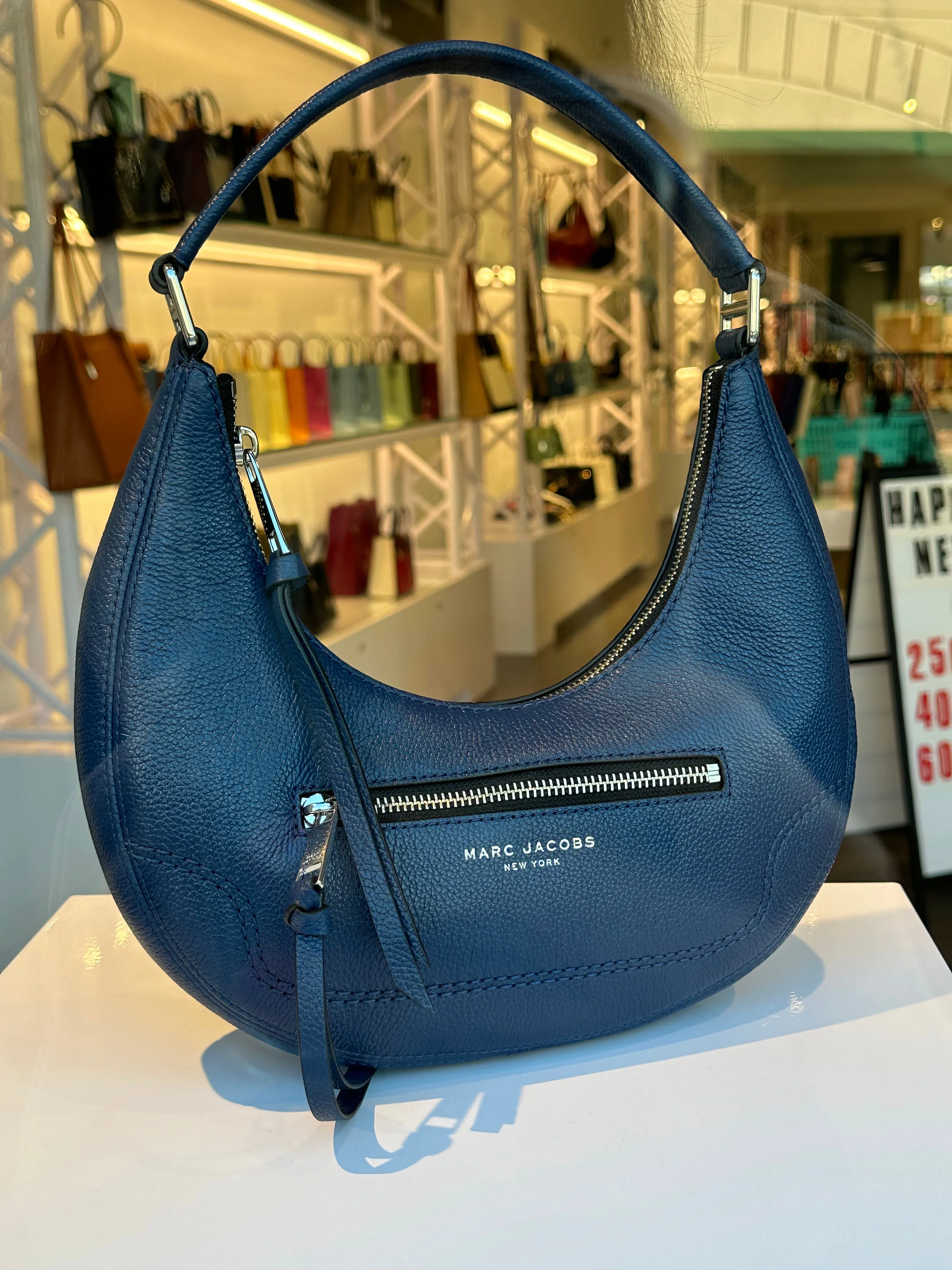 Marc Jacobs Small Leather Crescent Shoulder Bag