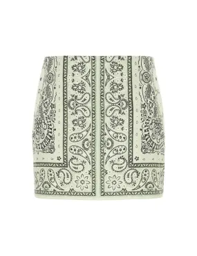 --Matchmaker Bandana Micro Skirt-