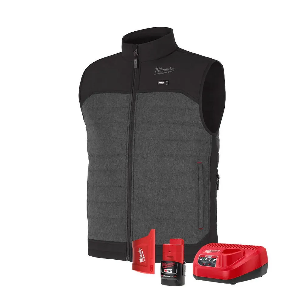 Milwaukee Tools M12 Heated Axis Vest Grey, Kit M300G