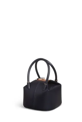 Mini Baez Bag in Navy Nappa Leather