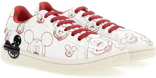 Moa Kids x Disney Mickey graphic-print sneakers White