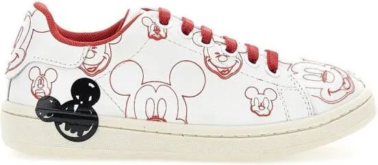 Moa Kids x Disney Mickey graphic-print sneakers White