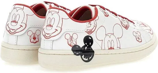 Moa Kids x Disney Mickey graphic-print sneakers White