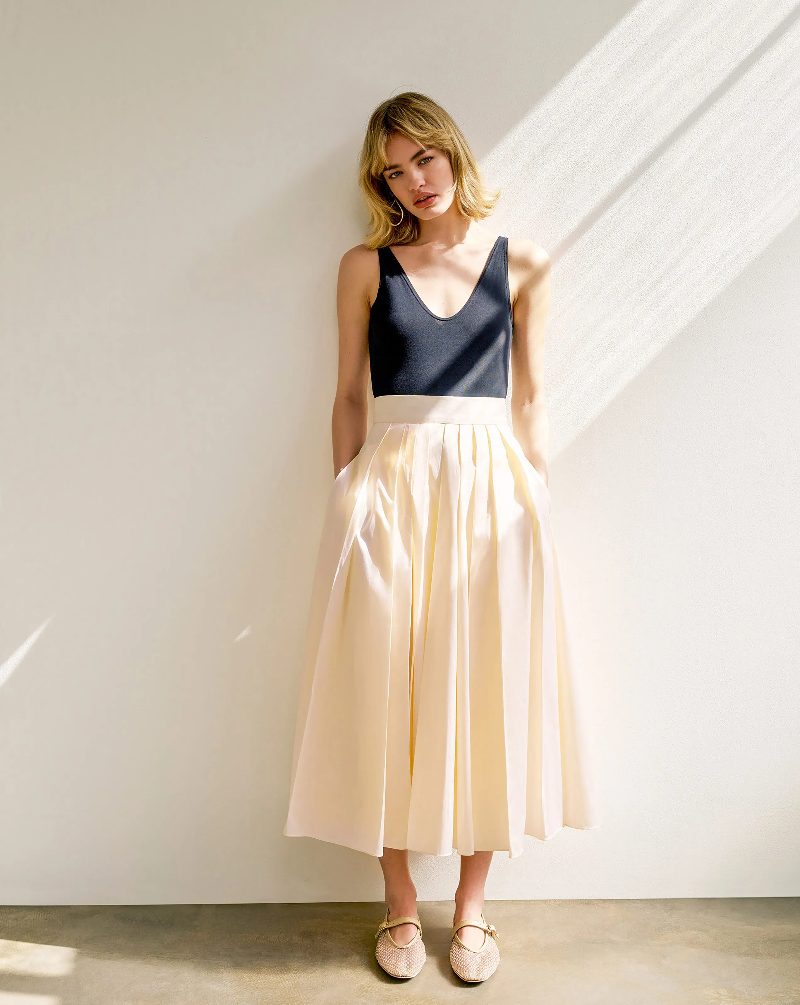 Monsoon Tully Taffeta Skirt